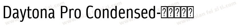 Daytona Pro Condensed字体转换